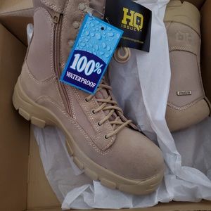 HQ ISSUE Men's Waterproof 8" Side Zip Desert Boots